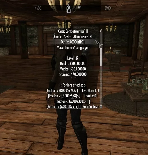 DataBase Information NPC SEE ユーティリティ - Skyrim Special Edition Mod ...