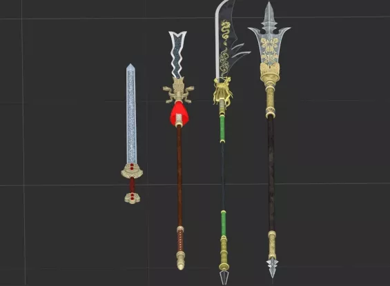 wp Chinese style weapons 武器 - Skyrim Special Edition Mod