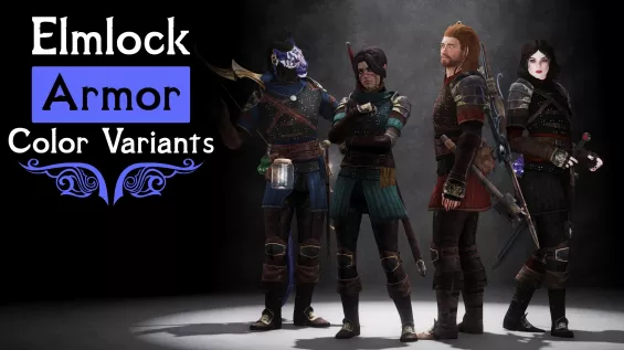 Elmlock Armor - Color Variants 日本語化対応 鎧・アーマー - Skyrim Special Edition ...
