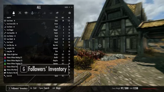 Quick Inventory Transfer Mod Follower Inventory Quick Access 日本語化対応 インターフェース - Skyrim Special ...