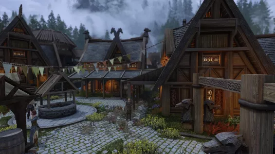 スカイリム　ホワイトラン　レプリカセット Whiterun Road Replacer - [PS4]Skyrim MOD