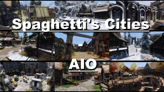 スカイリム　ホワイトラン　レプリカセット Ray's Parallax HD Whiterun Street and Road Textures モデル